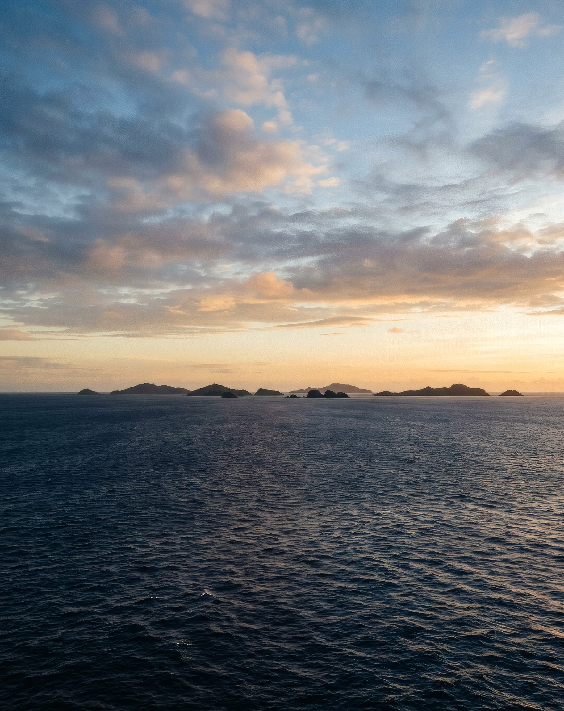 Indo-Pacific archipelago at dawn